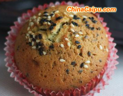 圖片[1]-黑芝麻杯子蛋糕-起舞食譜網(wǎng)