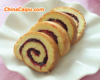 黑布林果醬蛋糕卷-起舞食譜網