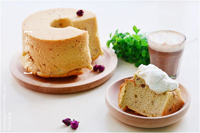 玫瑰戚風蛋糕-起舞食譜網(wǎng)