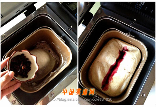 葡萄干藍莓醬吐司