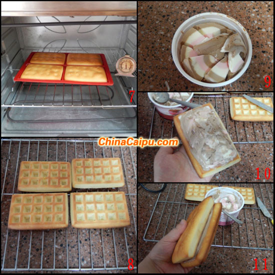 圖片[3]-冰激凌夾心華夫餅-起舞食譜網