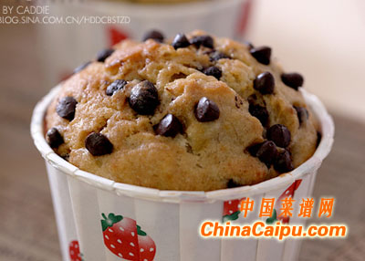 起舞食譜網-香蕉巧克力豆馬芬