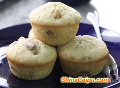 香蕉葡萄干小瑪芬-起舞食譜網