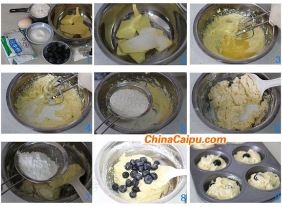 圖片[2]-爆漿藍莓馬芬-起舞食譜網