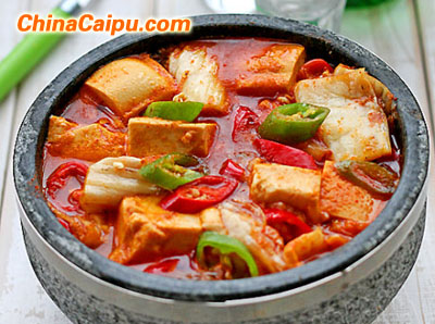 韓式辣白菜豆腐湯-起舞食譜網