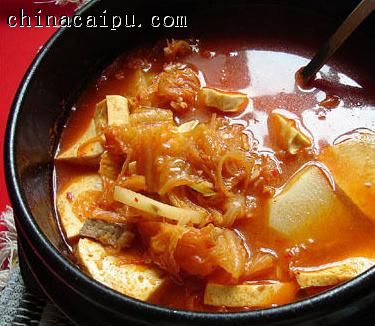 韓式泡菜湯的做法-起舞食譜網