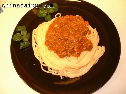 自制意大利面肉醬