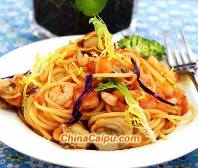 起舞食譜網-海鮮意大利面