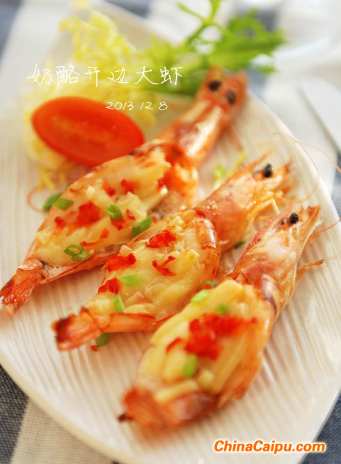 圖片[4]-奶酪焗開背大蝦-起舞食譜網