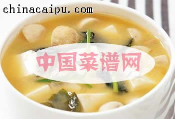 日式豆腐蘑菇醬湯-起舞食譜網