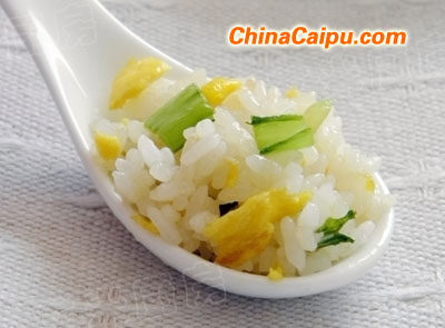 青菜蛋炒飯-起舞食譜網