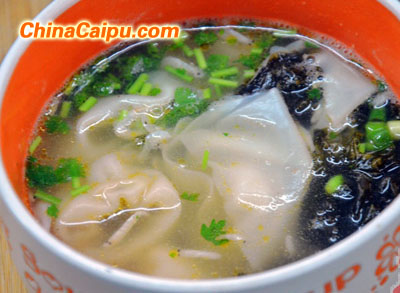 雞湯鮮蝦餛飩-起舞食譜網