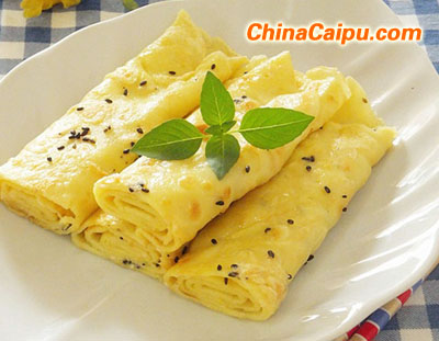 黑芝麻雞蛋餅（2）-起舞食譜網