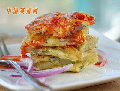 黑胡椒土豆雞蛋餅-起舞食譜網